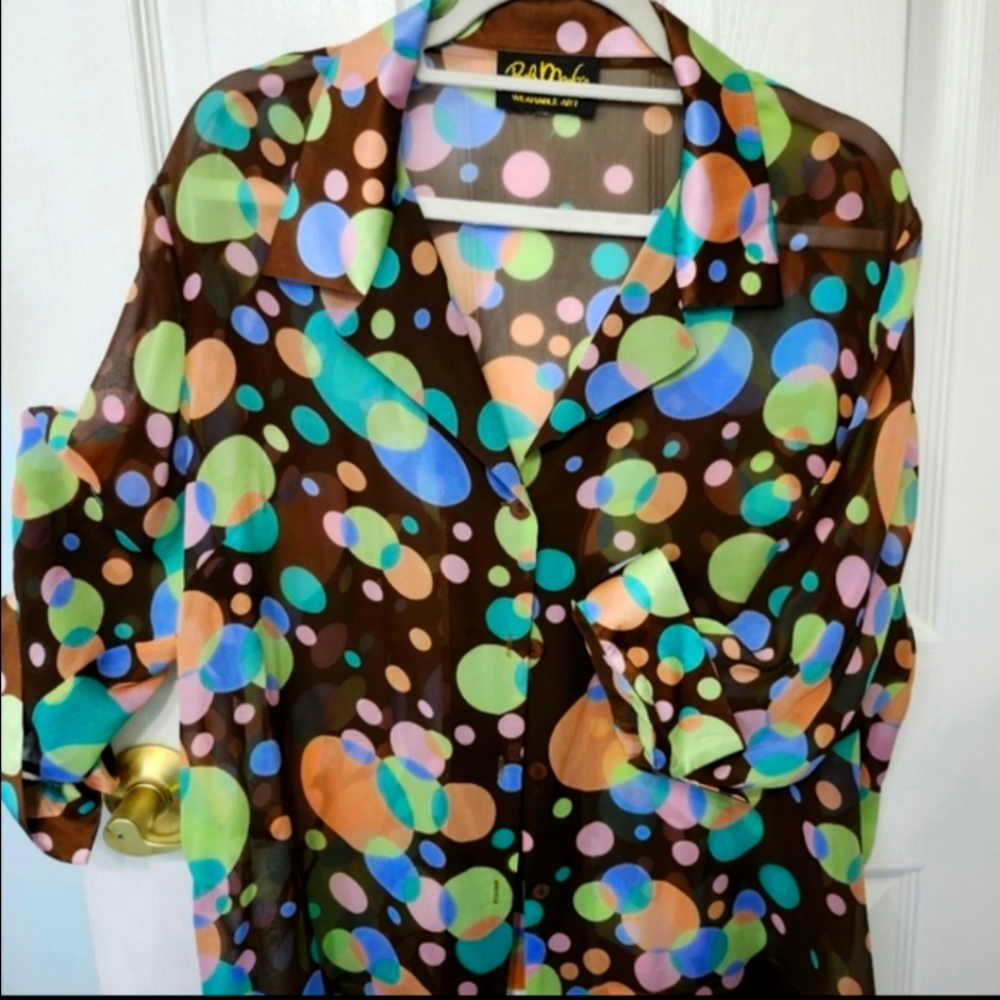 Bob Mackie Tank/Blouse Set